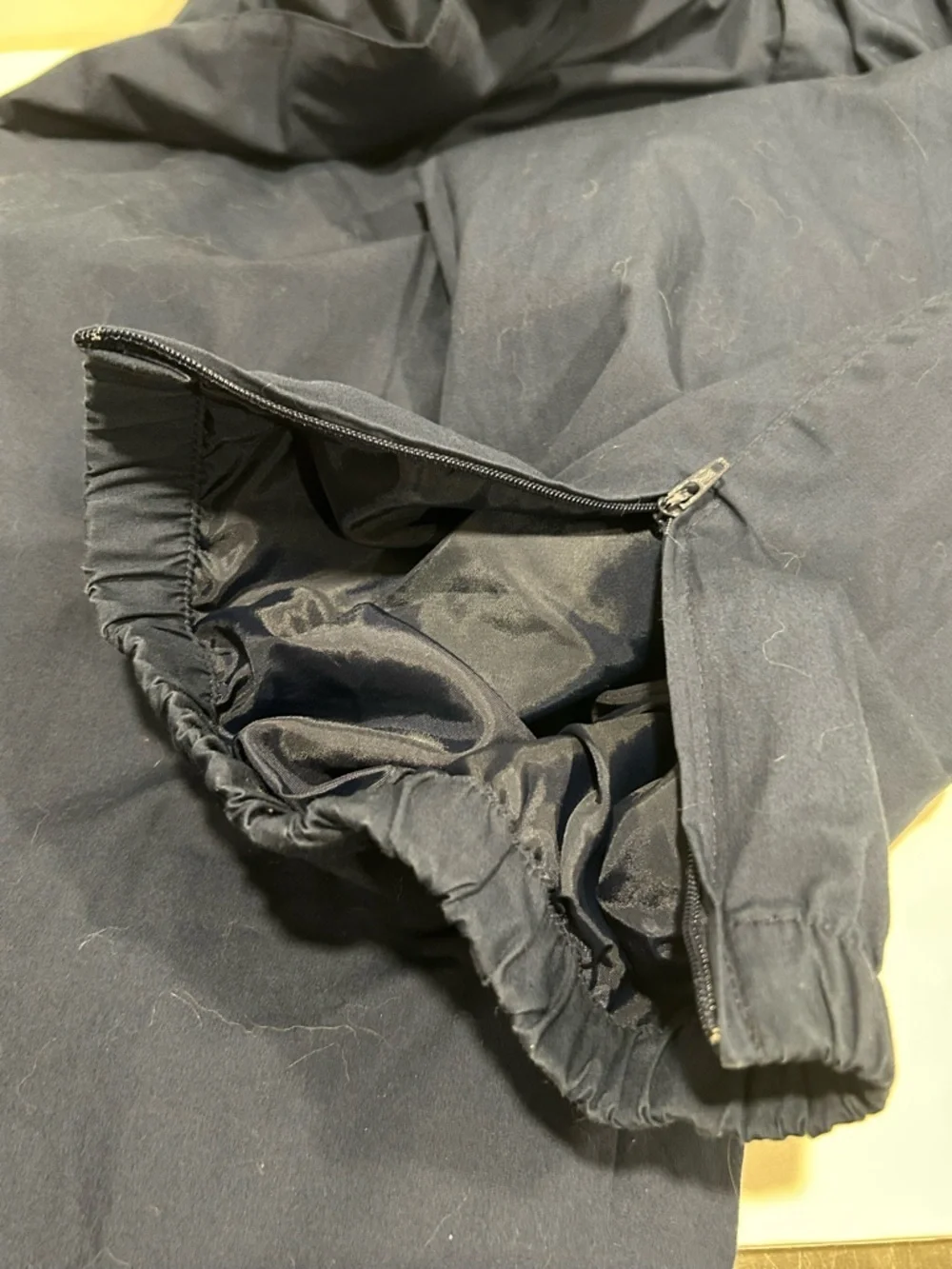 Vtg Christian Dior Monsieur Jogger Track Lounge Pants Zip Ankle Navy Blue Sz XL